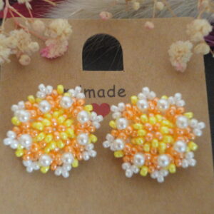 Boucles d'oreilles: bonbon orange