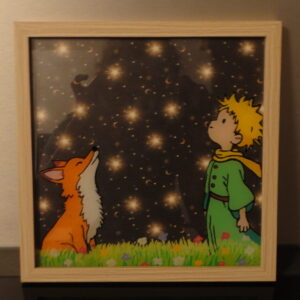 Peinture sur verre: Petit Prince et renard