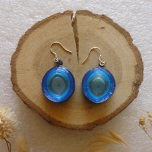 Boucles d'oreilles: quilling ovale