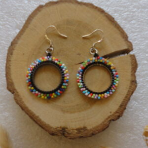 Boucles d'oreilles: ronde