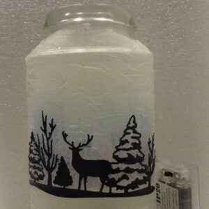 Lampe bouteille: cerf