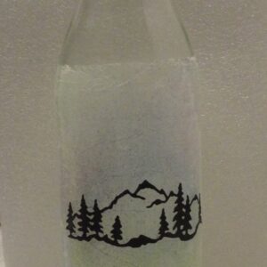 Lampe bouteille: paysage