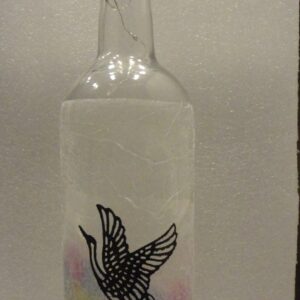 Lampe bouteille: oiseau